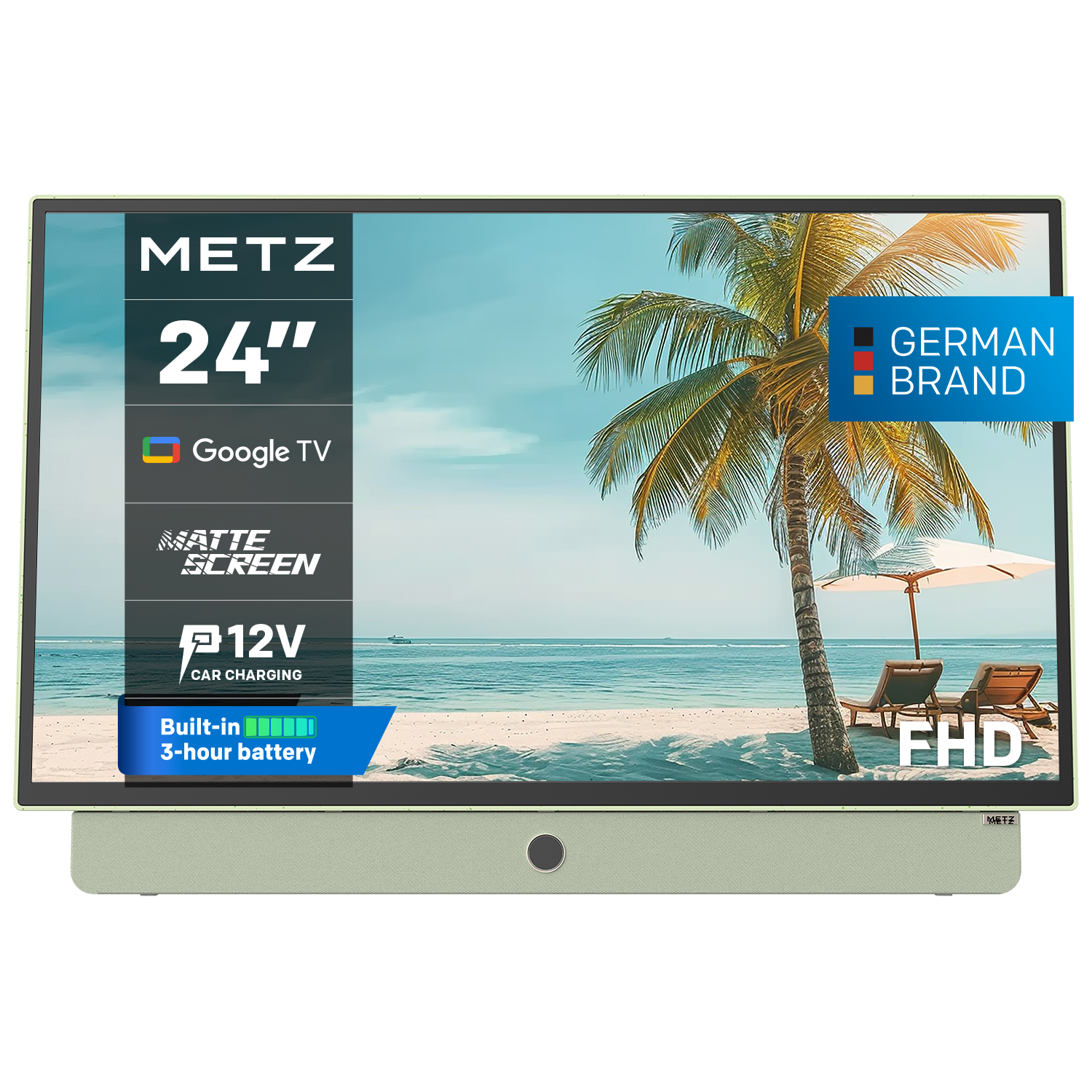 METZ Портативен телевизор 24MPE7200Z 24" LED FHD(1920x1080) GoogleTV, HDR10, зелен 1