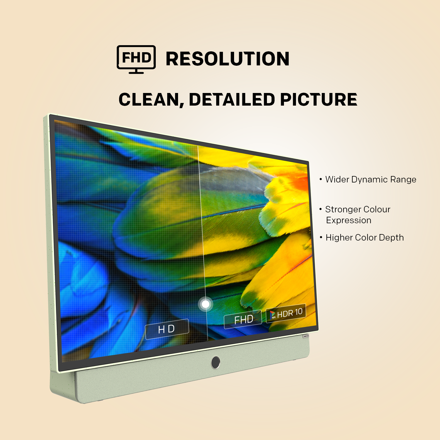 METZ Портативен телевизор 24MPE7200Z 24" LED FHD(1920x1080) GoogleTV, HDR10, зелен 8