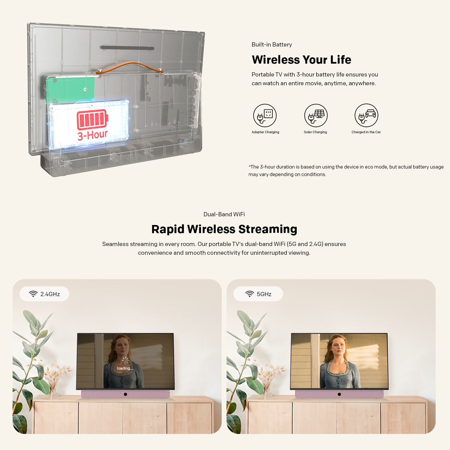 METZ Портативен телевизор 24MPE7300Z 24" LED FHD(1920x1080) GoogleTV, HDR10, розов 11