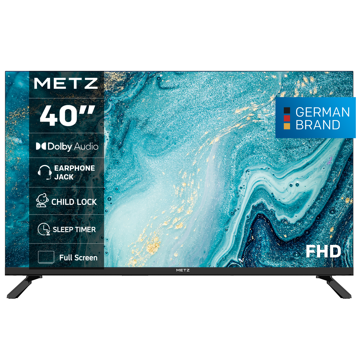 METZ Телевизор 40MTE2000Z 40" LED TV, HD, черен 1
