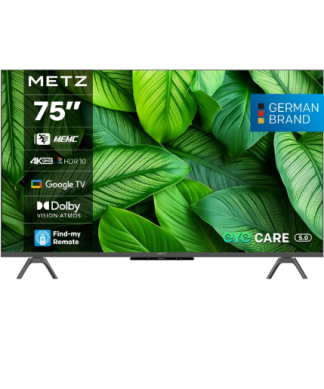 METZ Телевизор 75" UHD LED SMART TV, 4K, Google TV, Frameless 1
