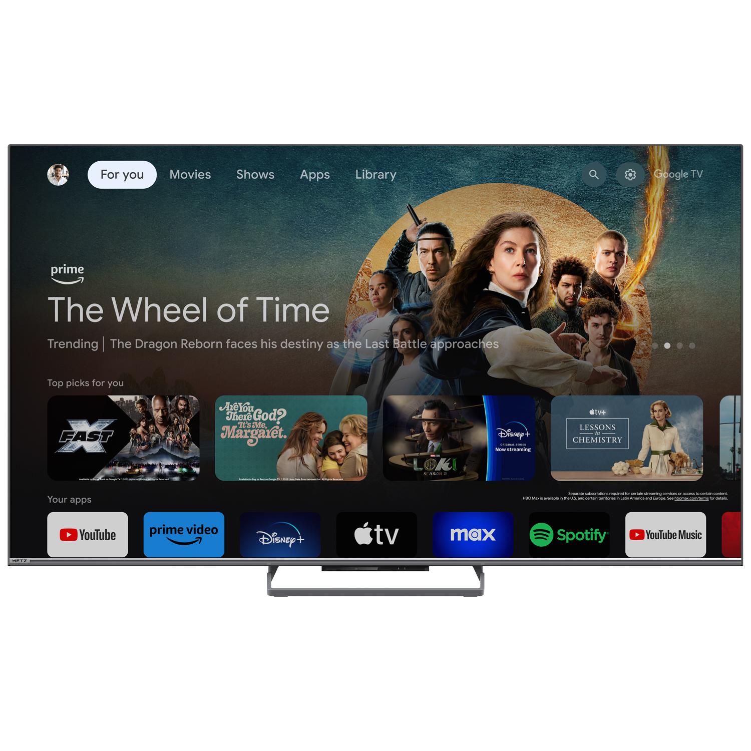 Телевизор METZ 55MQE8000Z, 55"(139 см), QLED UHD Google TV, Dolby Vision, 144Hz 5