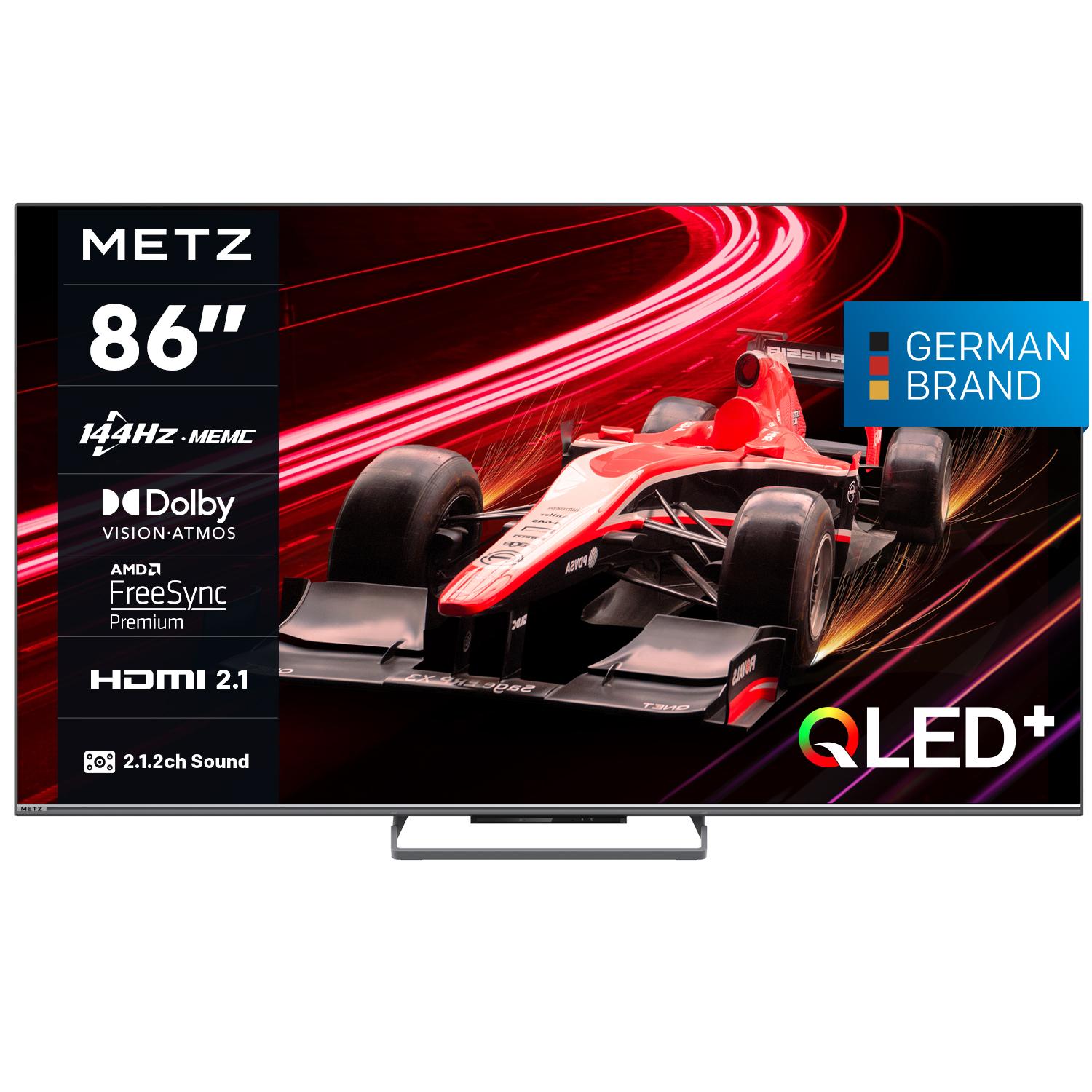 Телевизор METZ 86MQE8000Z, 86"(217 см), QLED, Google TV, 4K/UHD, 144Hz 1