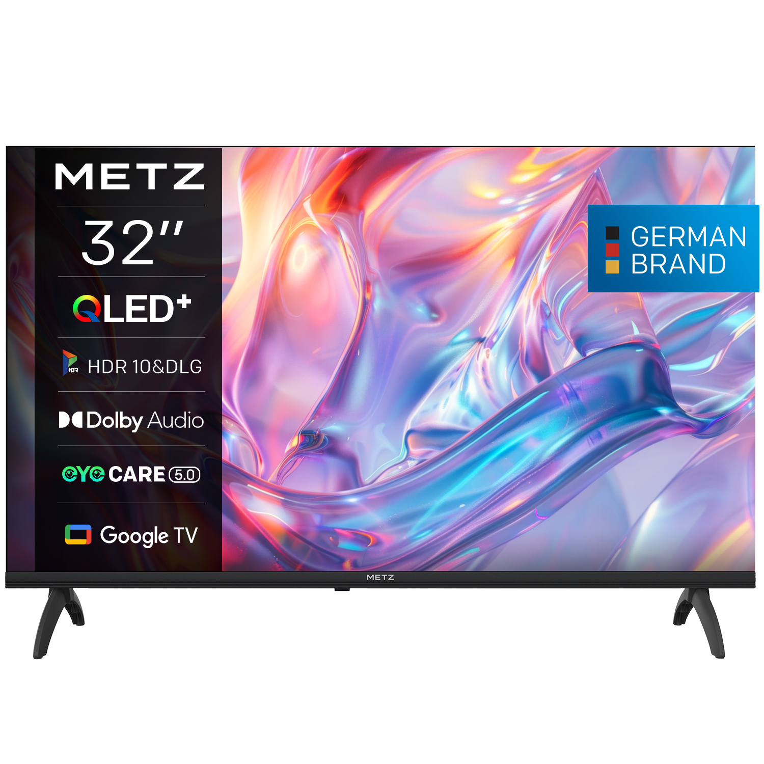 Телевизор METZ 32" 32MQH7000Z HD Ready QLED+ Google TV, Клас E 1