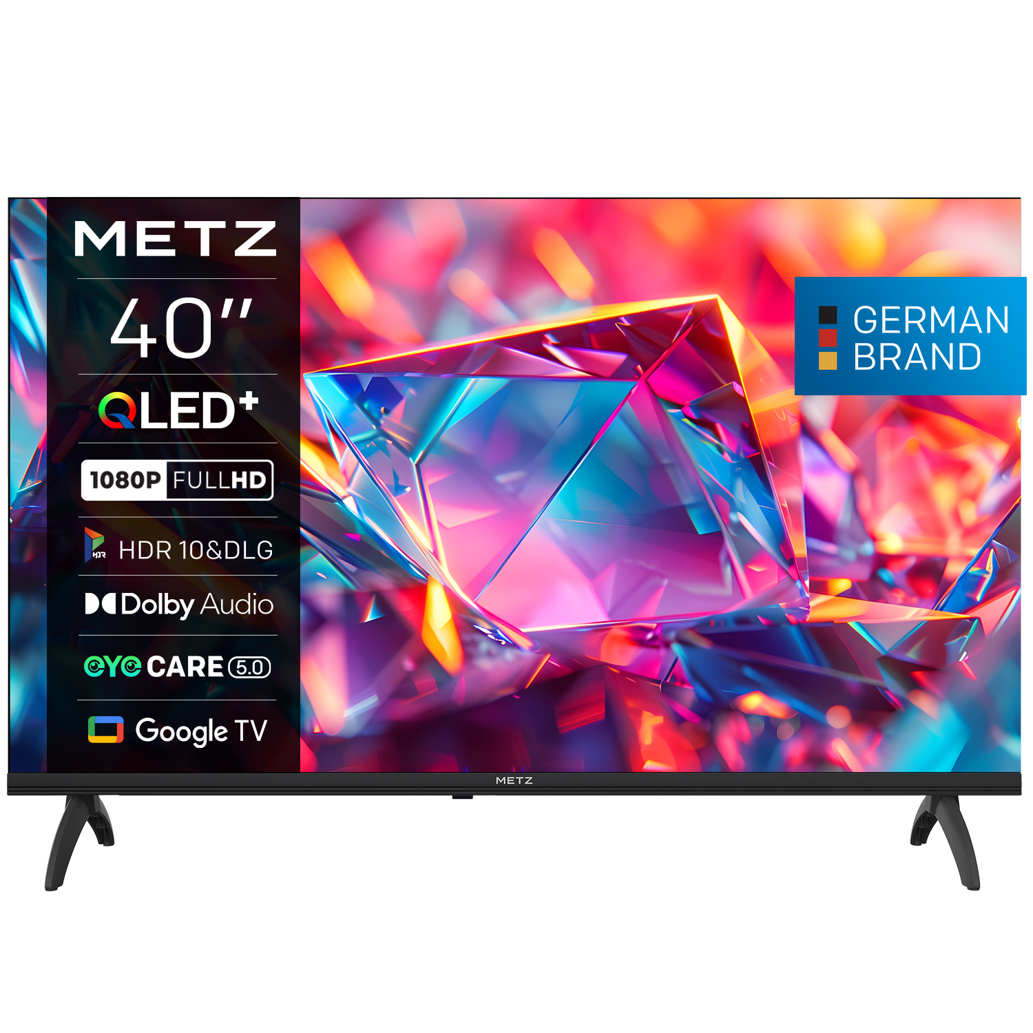 Телевизор METZ 40" 40MQH7030Z QLDE+ FHD(1920x1080), GoogleTV, Клас E 1